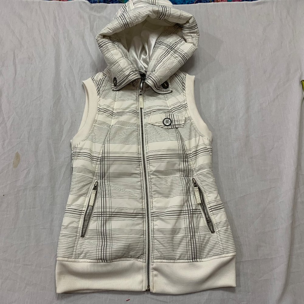 ❄️❄️❄️  BURTON DRY RIDE WOMENS HOODED NYLON VEST SIZE S ❄️❄️❄️